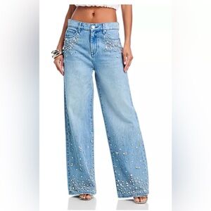 Blank NYC Franklin ribcage Embellished Jeans in Bling Out